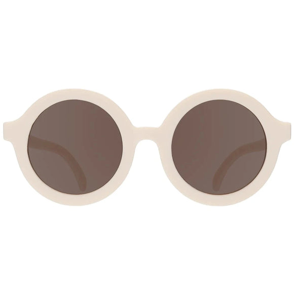 Cream Euro Round Sunglasses