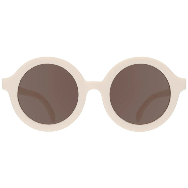 Cream Euro Round Sunglasses