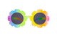 colorful frame and rounded