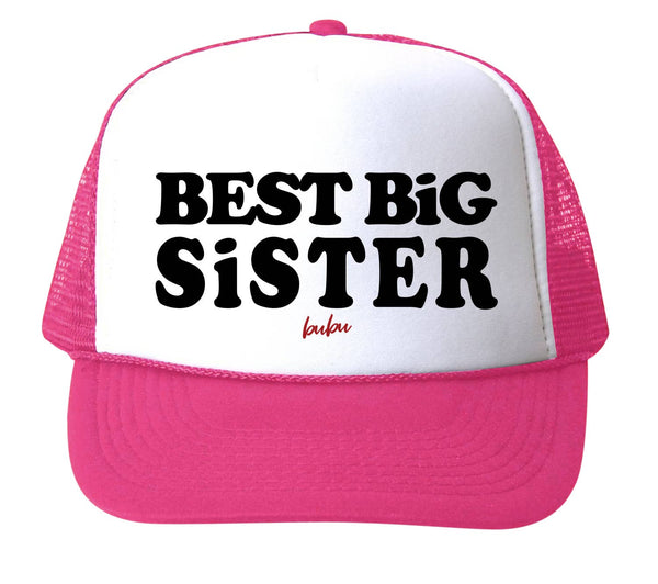  Bubu trucker hat in hot pink